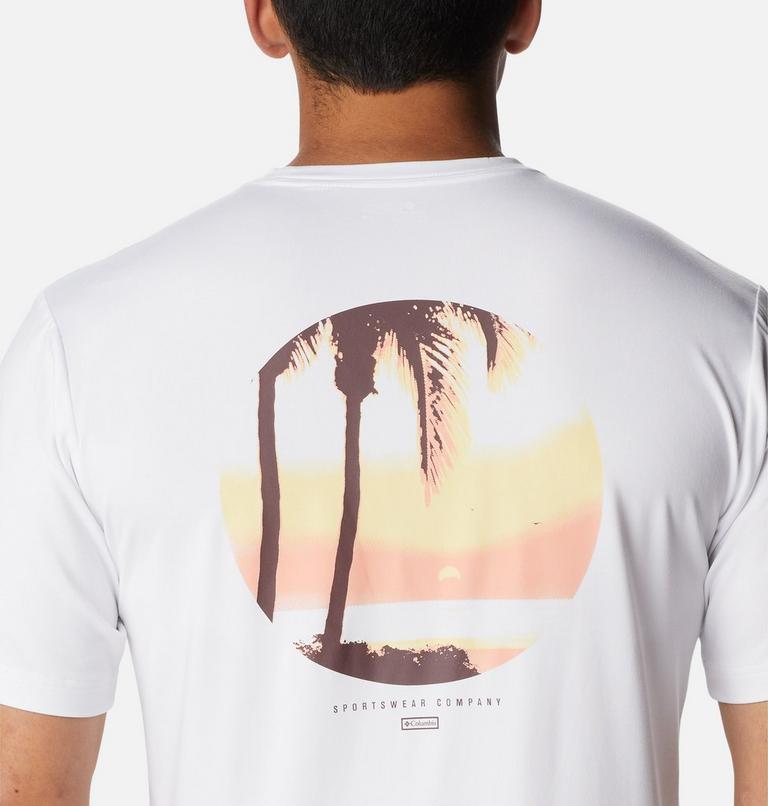 Tech Trail Graphic Tee | 104 | L, Color: White, Palmscape Tonal Graphic, image 5