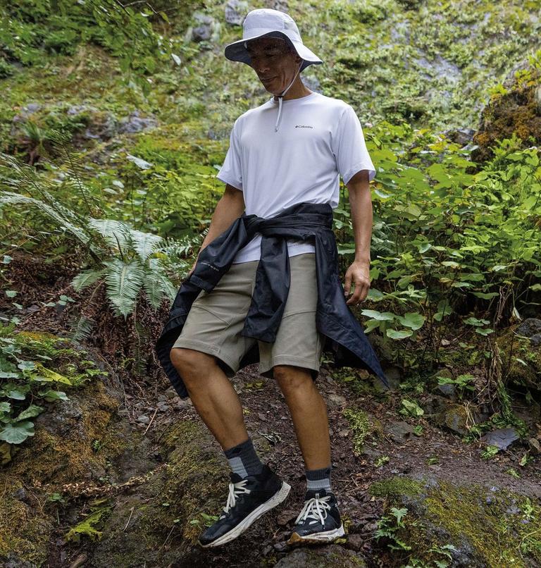 Tech Trail Graphic Tee | 104 | L, Color: White, Palmscape Tonal Graphic, image 7