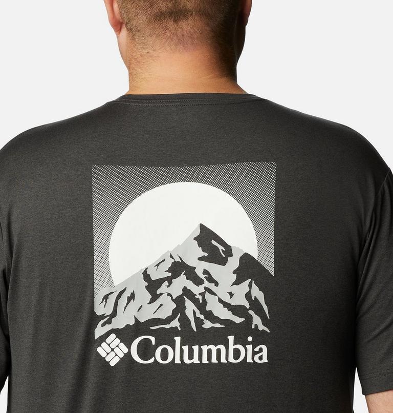Tech Trail Graphic Tee, Color: Black Hthr, Moonscape Graphic, image 5