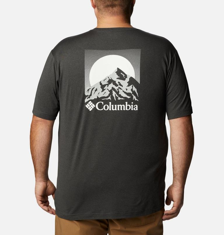 Tech Trail Graphic Tee, Color: Black Hthr, Moonscape Graphic, image 2