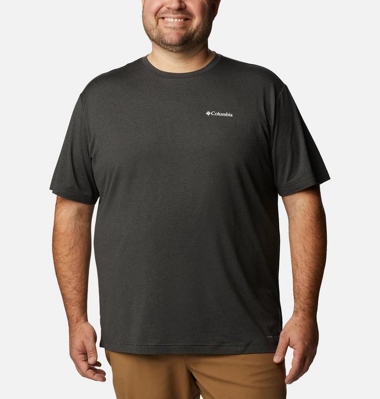 Tech Trail Graphic Tee, Color: Black Hthr, Moonscape Graphic, image 1