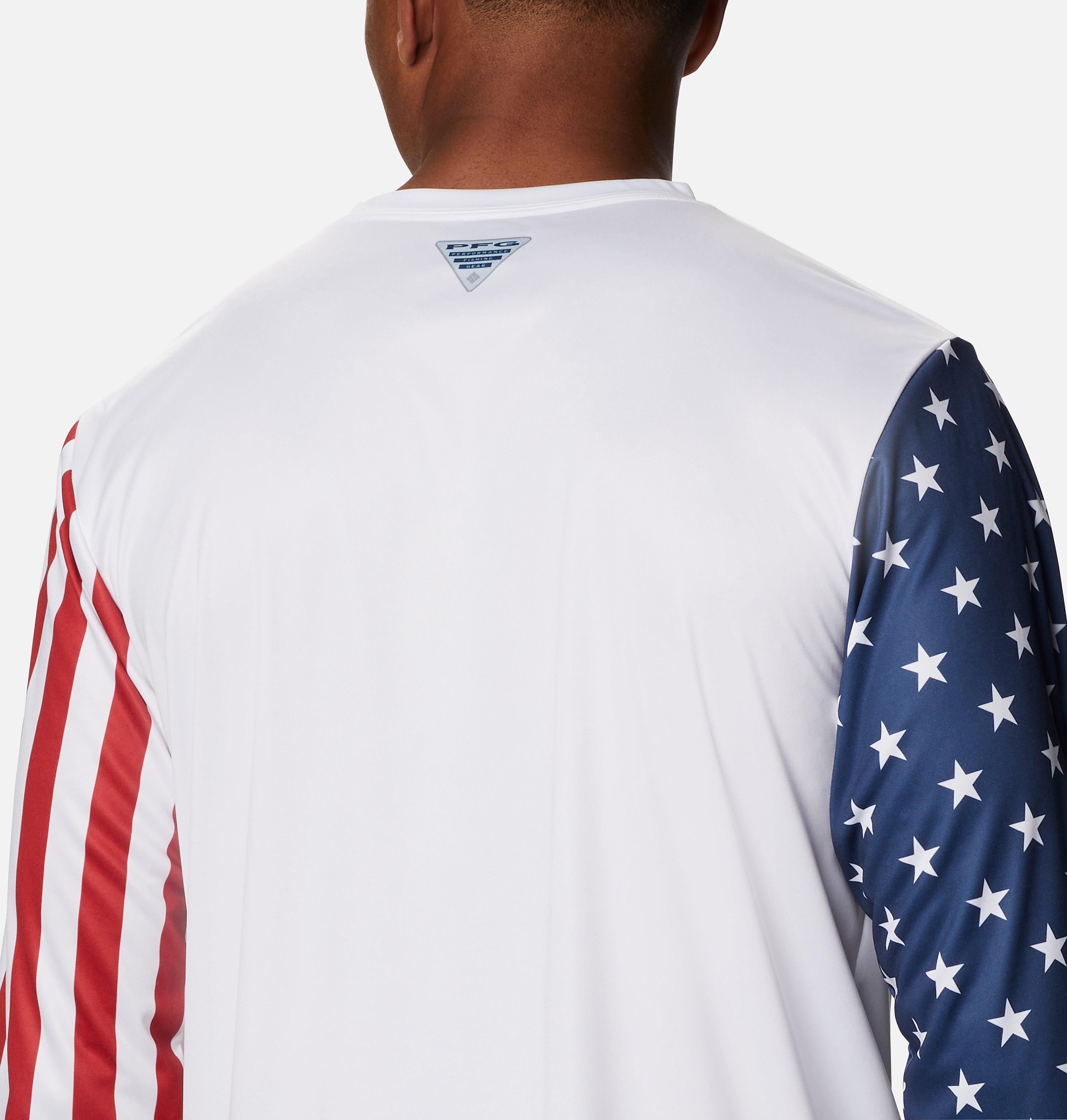 Men's PFG Terminal Tackle Americana Long Sleeve Shirt 5