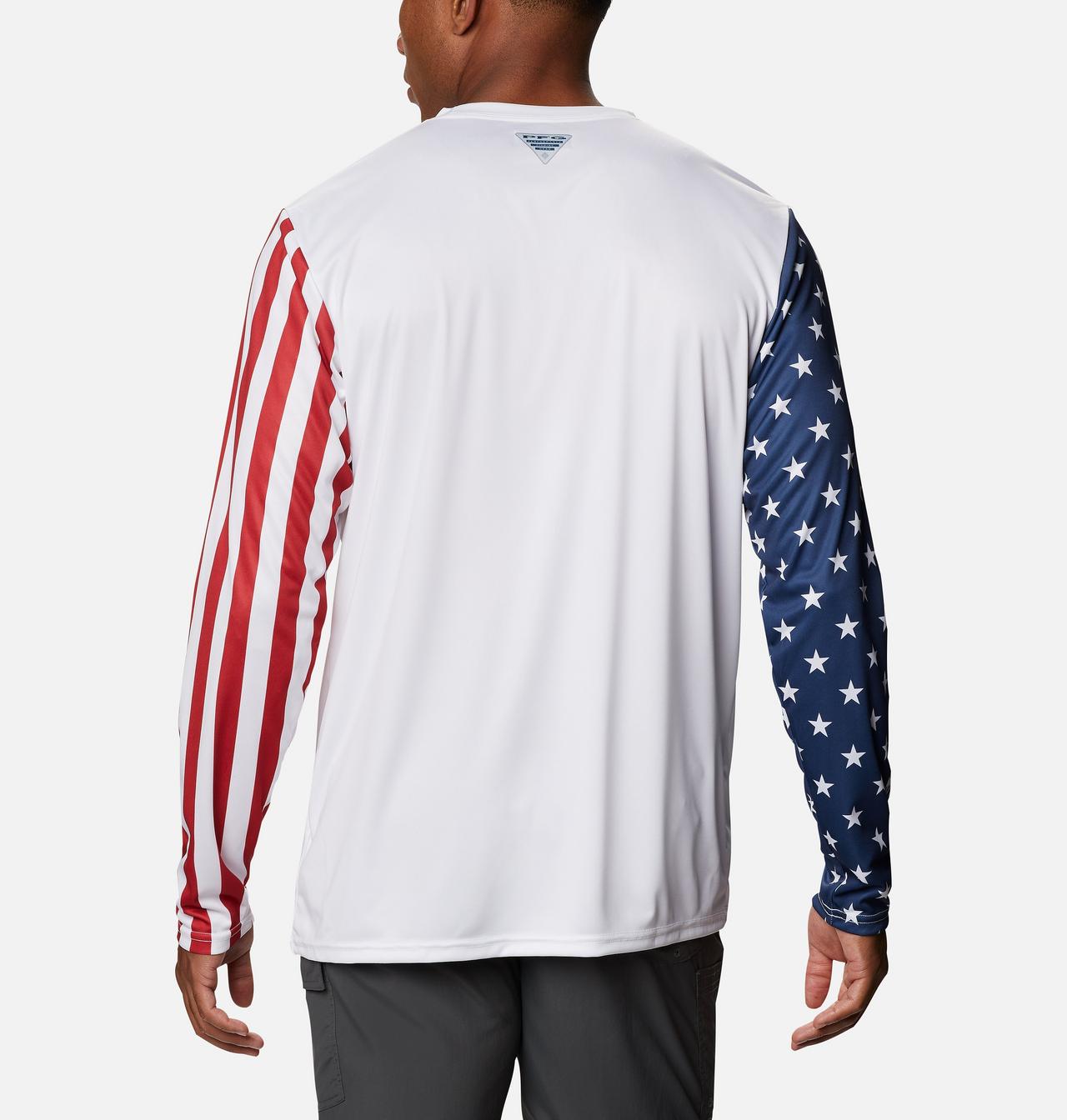 Men's PFG Terminal Tackle™ Americana Long Sleeve Shirt 2