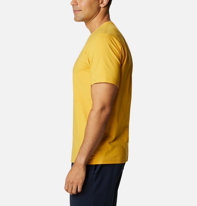 Men's Sun Trek Technical T-Shirt, Color: Bright Gold, image 3