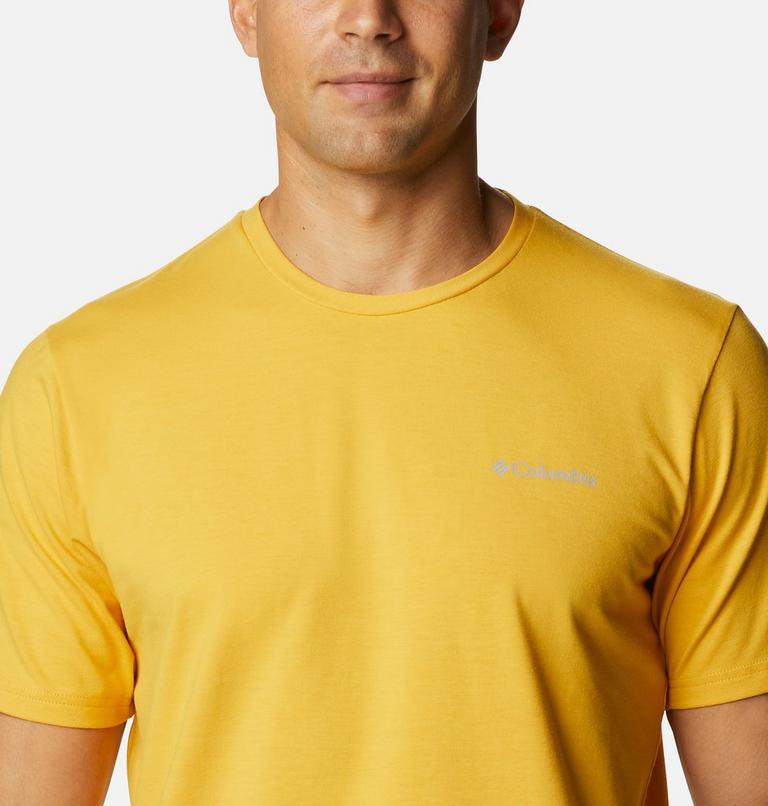 Men's Sun Trek Technical T-Shirt, Color: Bright Gold, image 4