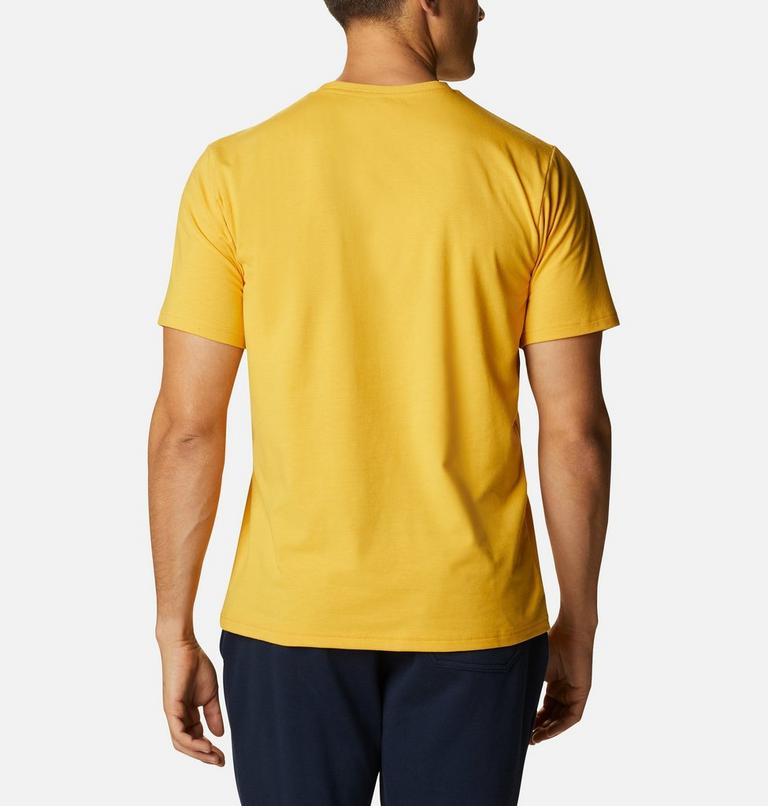 Men's Sun Trek Technical T-Shirt, Color: Bright Gold, image 2
