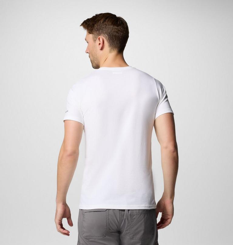 Men's Sun Trek Short Sleeve Graphic Tee, Color: White, Explore Outdoors, image 2