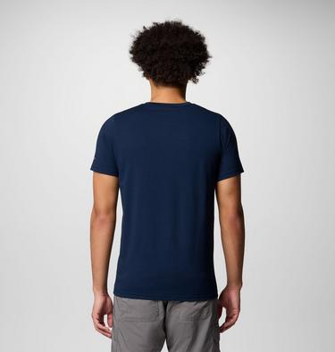 Men's Sun Trek Technical T-Shirt, Color: Collegiate Navy, Explore Outdoors, image 2