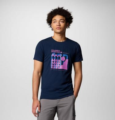 Men's Sun Trek Technical T-Shirt, Color: Collegiate Navy, Explore Outdoors, image 1