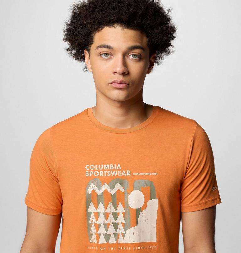 Men's Sun Trek Short Sleeve Graphic Tee, Color: Tuscan Hthr, Explore Outdoors, image 4
