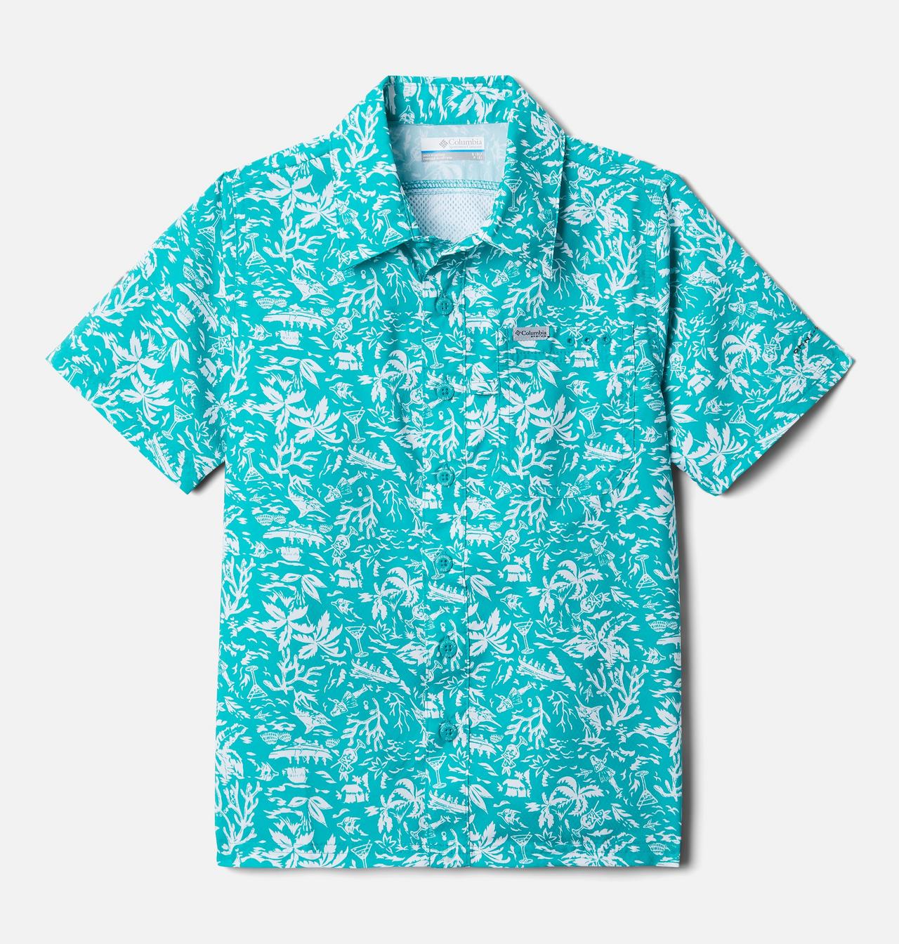 Boys' PFG Slack Tide™ Short Sleeve Camp Shirt 1