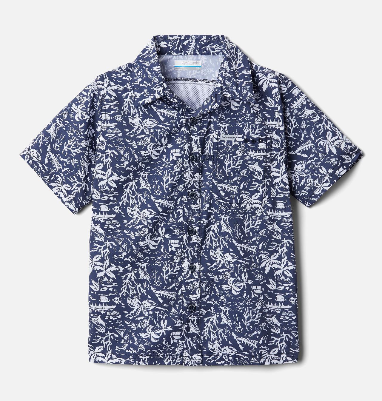 Boys' PFG Slack Tide™ Short Sleeve Camp Shirt 1