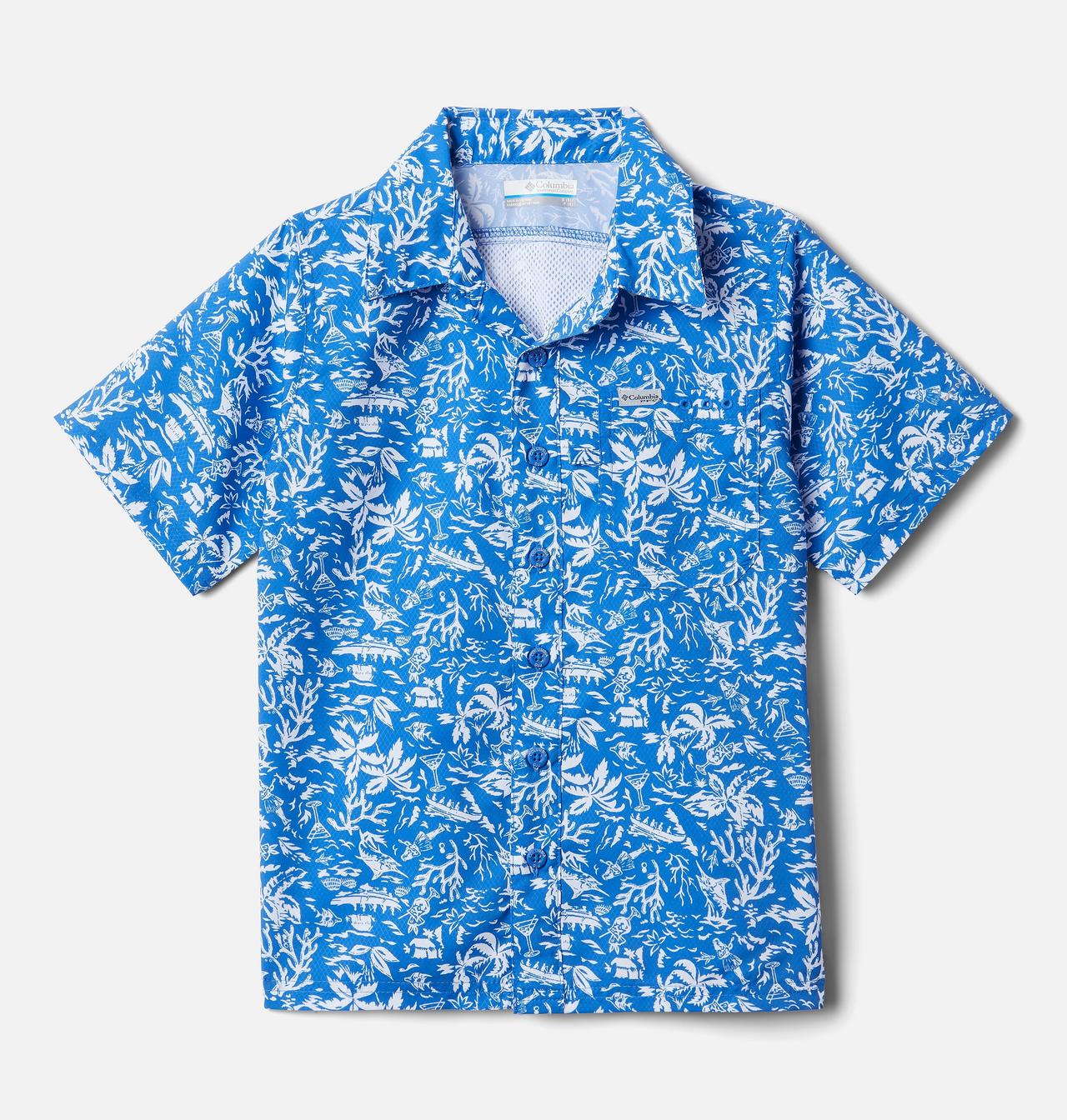 Boys' PFG Slack Tide™ Short Sleeve Camp Shirt 1