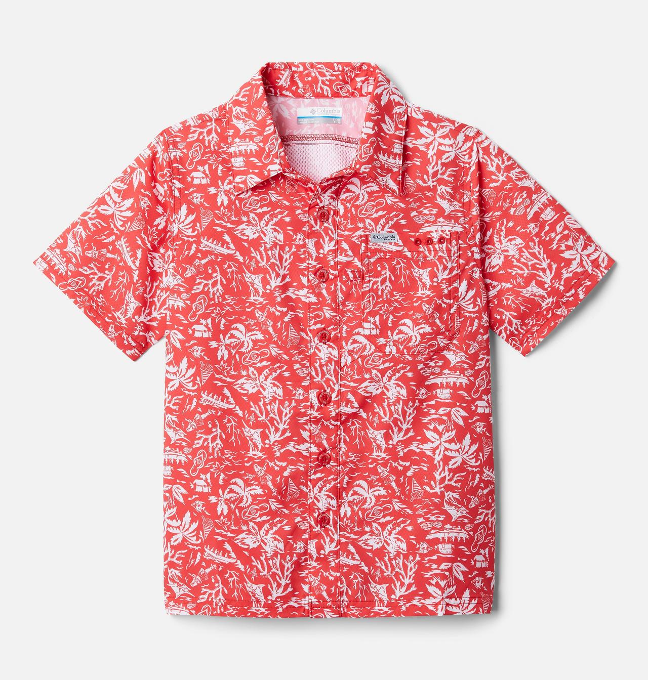 Boys' PFG Slack Tide™ Short Sleeve Camp Shirt 1