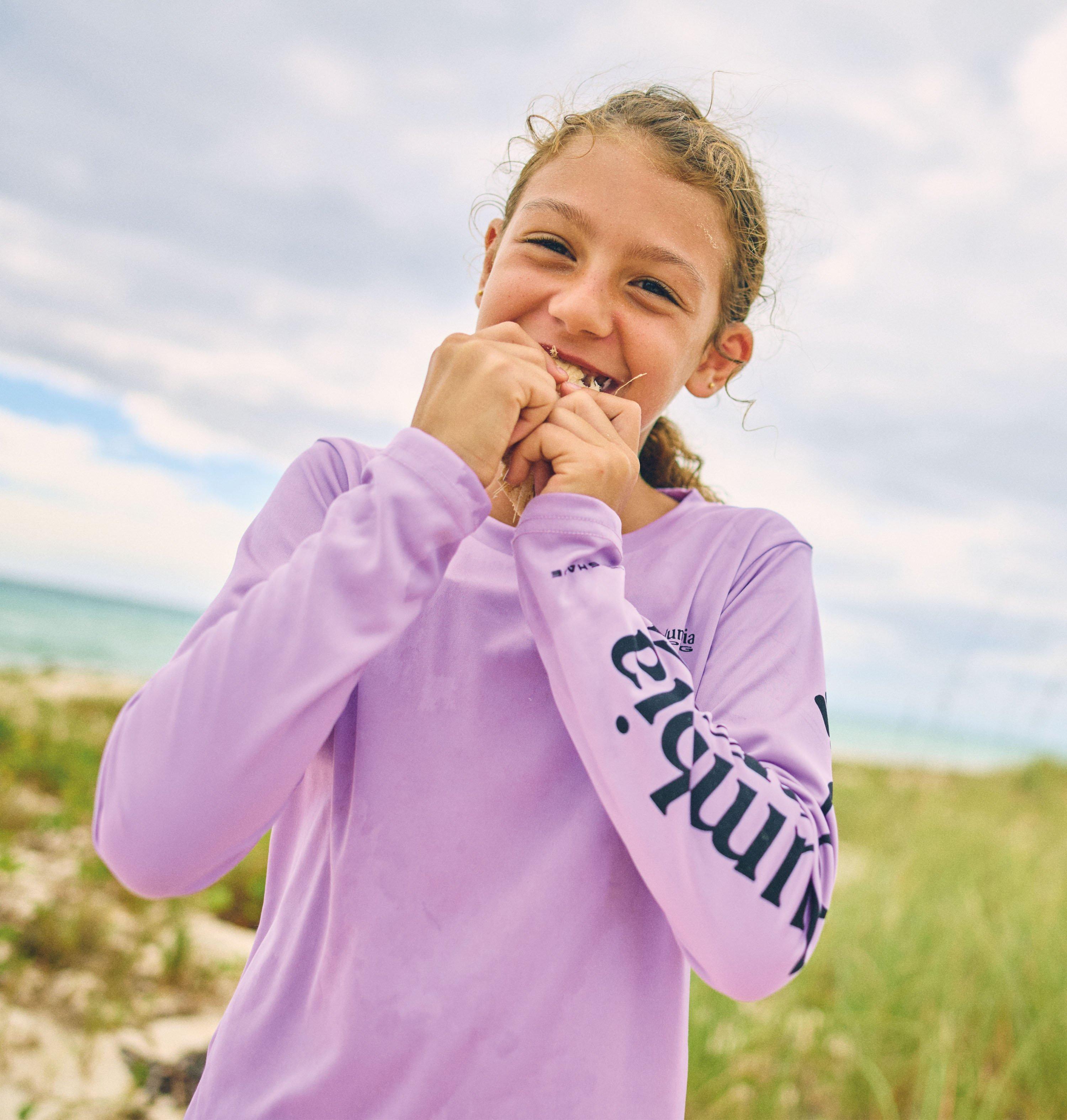 Girls' PFG Tidal Long Sleeve Shirt 3