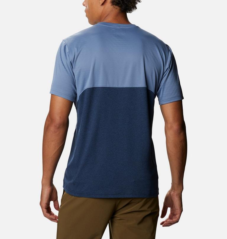Men's Zero Ice Cirro-Cool Technical T-Shirt, Color: Bluestone, Collegiate Navy Heather, image 2