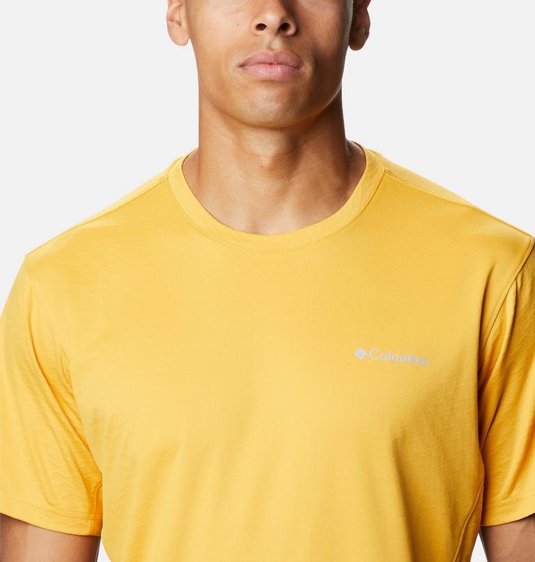 Men's Zero Ice Cirro-Cool Technical T-Shirt, Color: Bright Gold, City Grey Heather, image 4