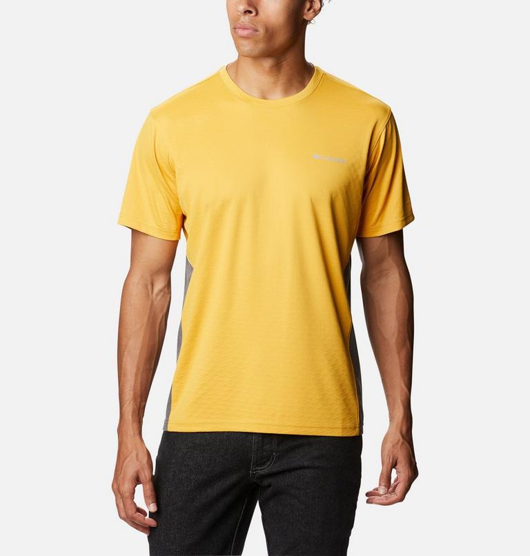 Men's Zero Ice Cirro-Cool Technical T-Shirt, Color: Bright Gold, City Grey Heather, image 1