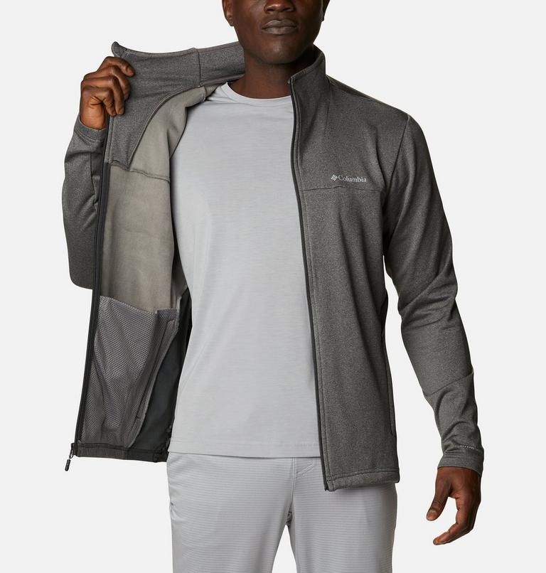 Men's Maxtrail Midlayer Fleece II, Color: City Grey, Shark, image 5