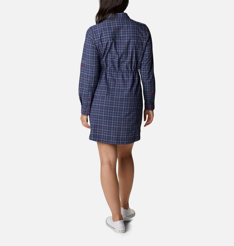 Women's Silver Ridge Novelty Dress, Color: Nocturnal Elevation Grid, image 2