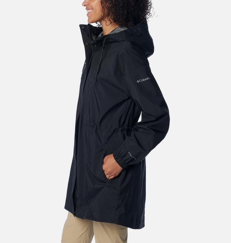 Women's Splash Side Waterproof Jacket, Color: Black Crinkle, image 3