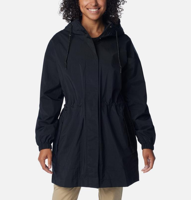 Women's Splash Side Waterproof Jacket, Color: Black Crinkle, image 1