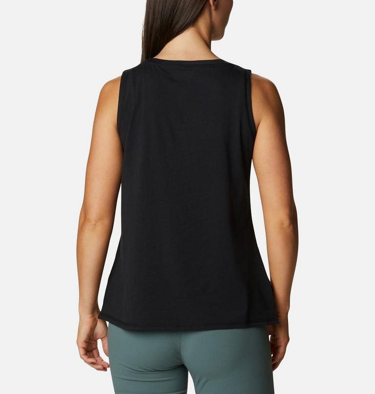 Women's Sun Trek Technical Tank Top, Color: Black, image 2