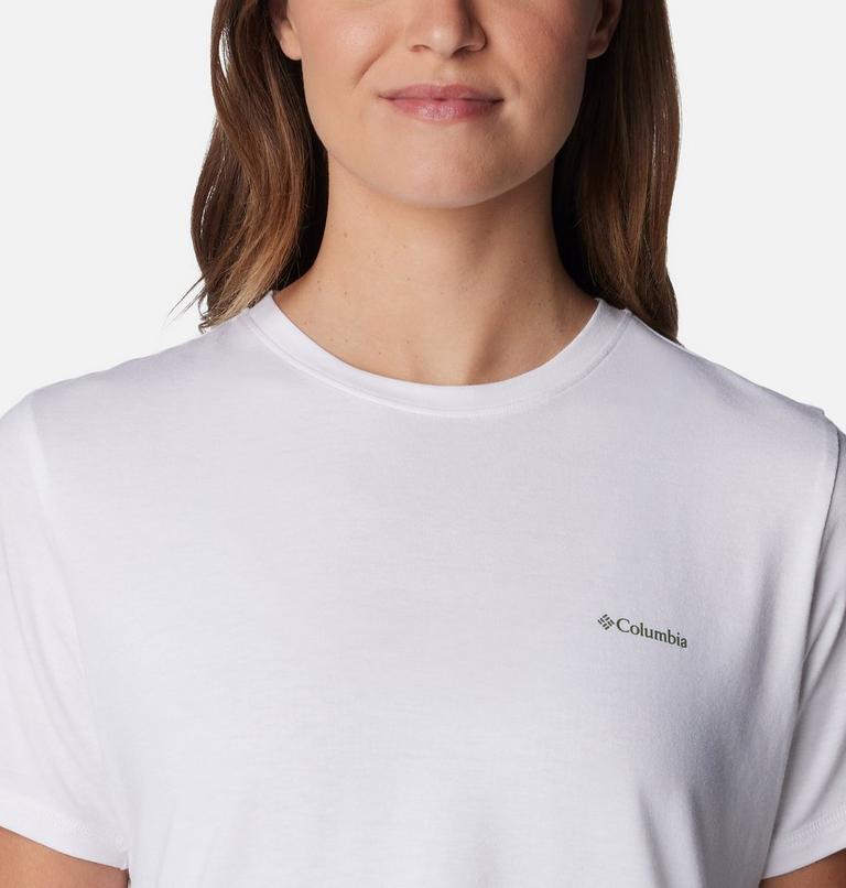 Women's Sun Trek Technical Graphic T-Shirt, Color: White, Epicamp, image 4