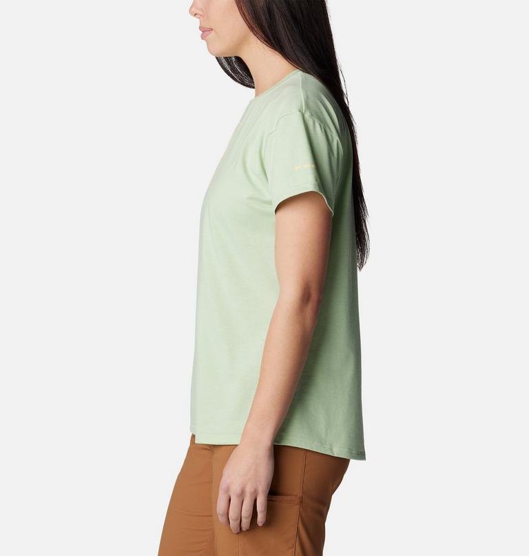 Sun Trek SS Graphic Tee, Color: Sage Leaf, Wavy Rays, image 3