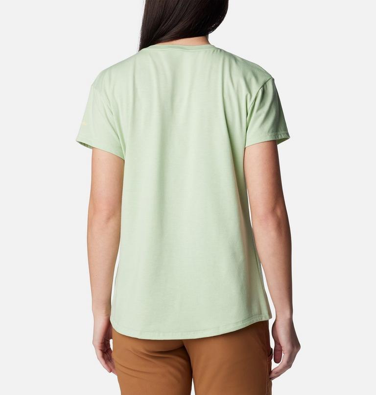 Sun Trek SS Graphic Tee, Color: Sage Leaf, Wavy Rays, image 2