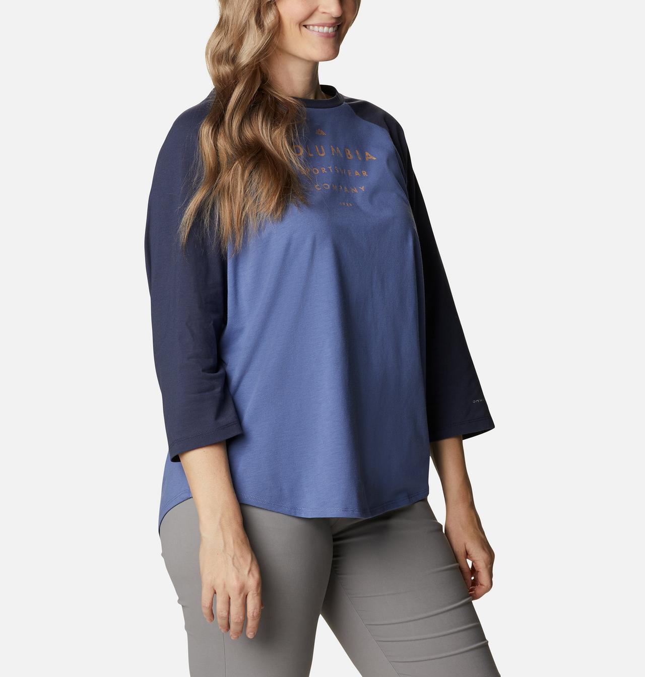Women's Sun Trek™ Three-Quarter Sleeve T-Shirt - Plus Size 5