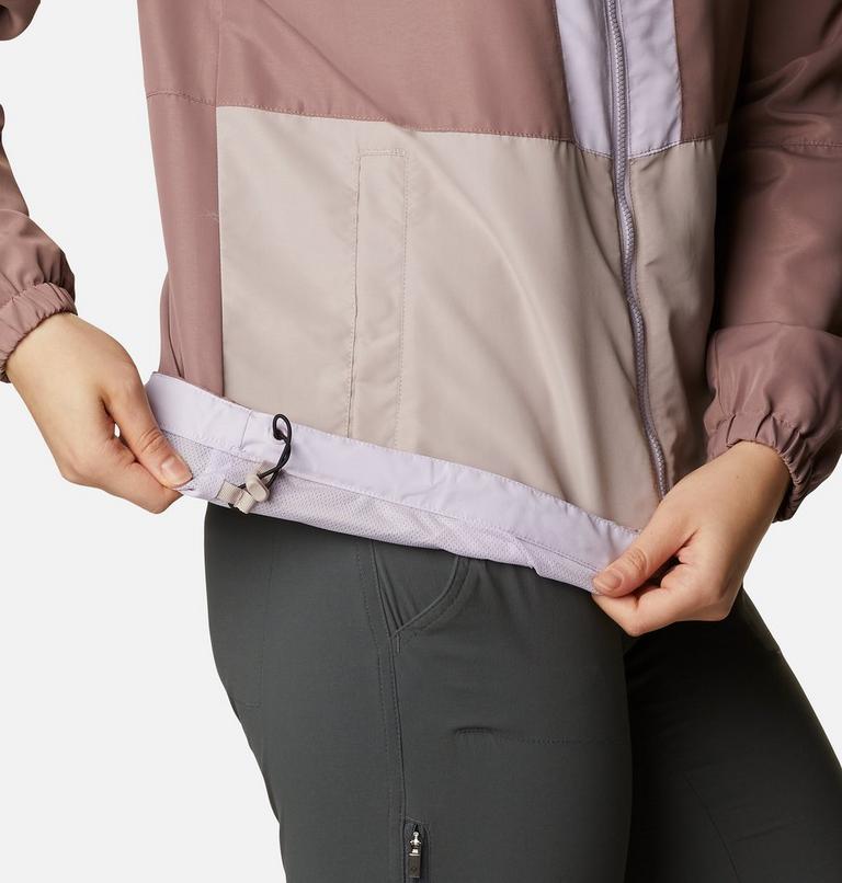 Women's Wallowa Park Windbreaker, Color: Pale Lilac, Mauve Vapor, Mocha, image 7