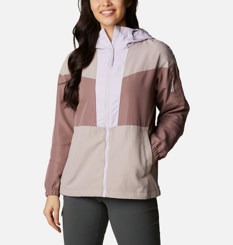 Women's Wallowa Park Windbreaker, Color: Pale Lilac, Mauve Vapor, Mocha, image 1