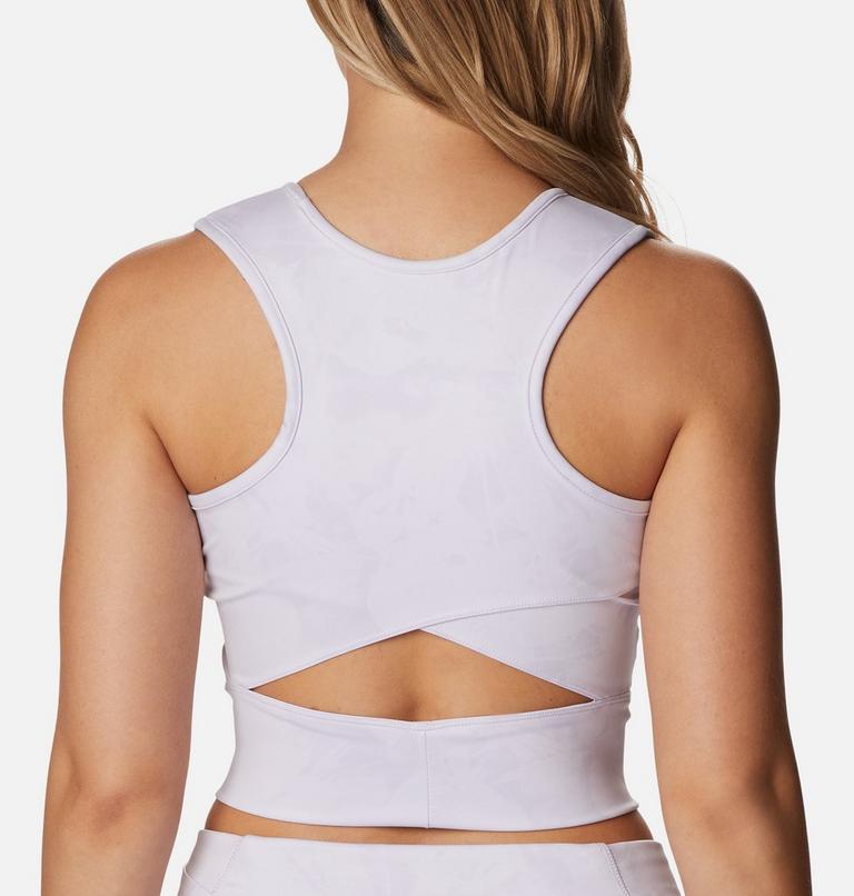 Women's Windgates II Technical Cropped Top, Color: Purple Tint, Dye Frond, image 5