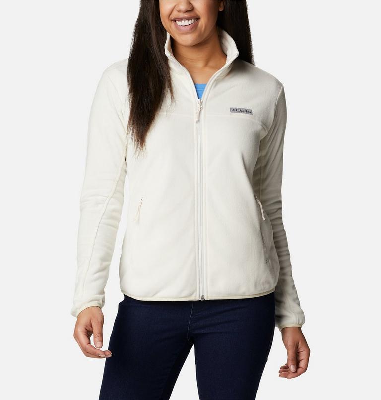 Women's Ali Peak Full Zip Fleece, Color: Chalk, image 6