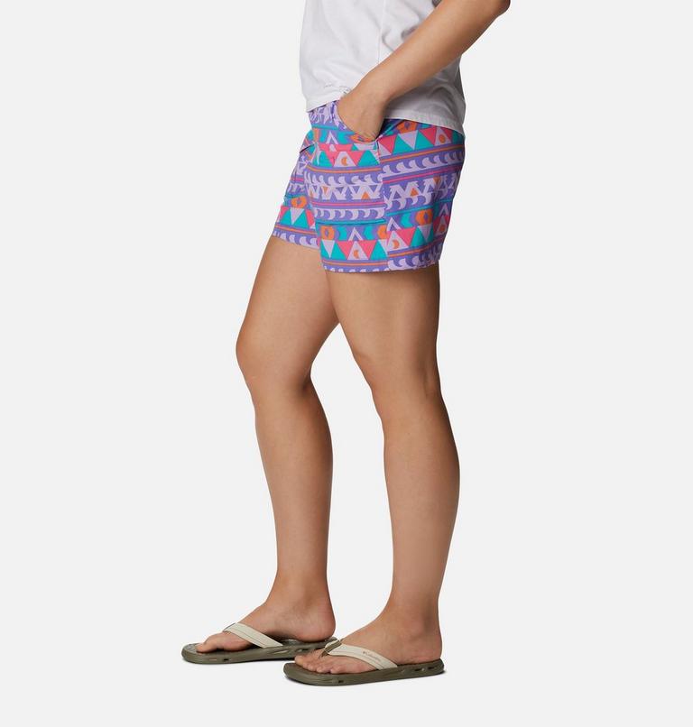 Women's Summerdry Cargo Shorts, Color: Purple Lotus, Camp Blanket, image 3