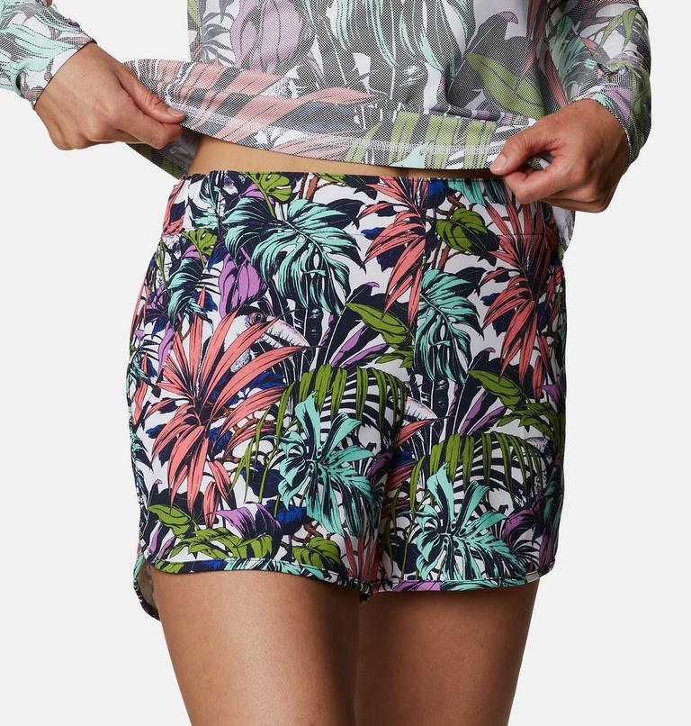 Women's Pleasant Creek Boardshorts, Color: White, Toucanical Multi Print, image 4