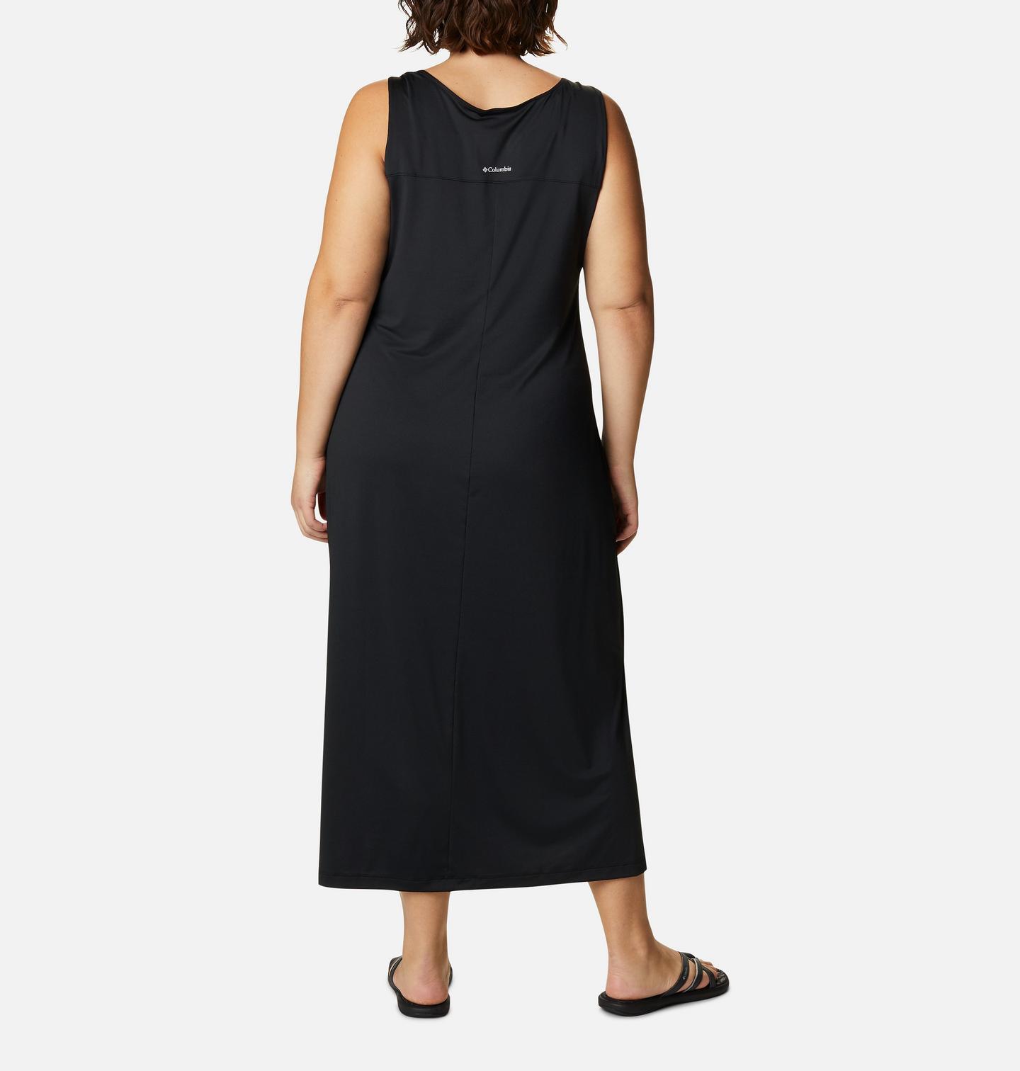 Женское платье Columbia Chill River Midi Dress - Plus Size, цвет: Чёрный — фото 2