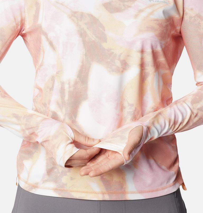 W Sun Deflector Summerdry LS Shirt, Color: Peach, Bloomdye, image 5