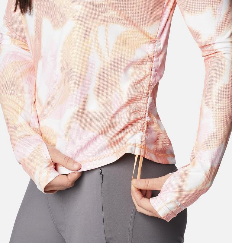 W Sun Deflector Summerdry LS Shirt, Color: Peach, Bloomdye, image 6