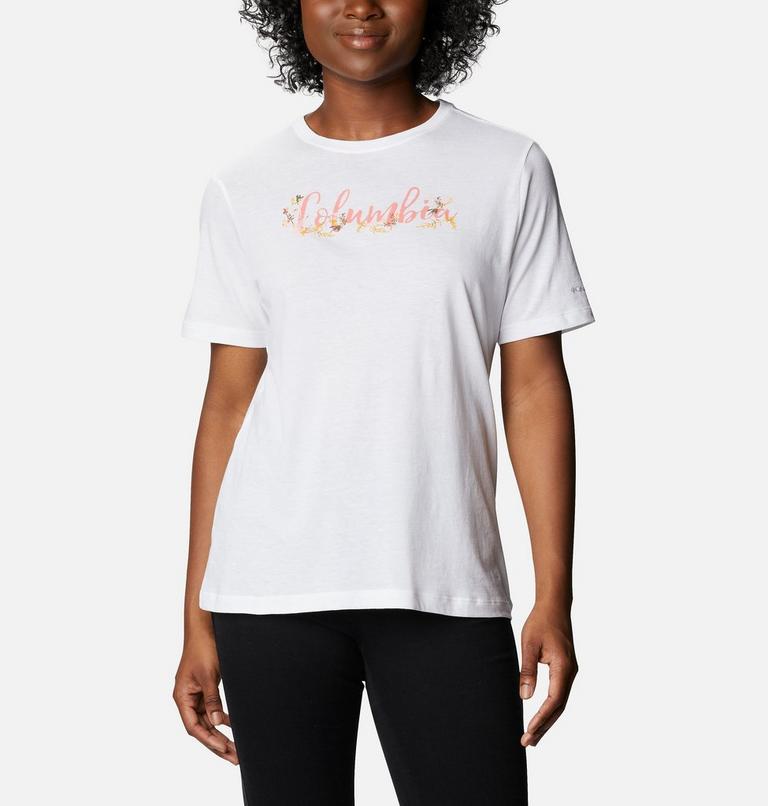 Women's Bluebird Day Relaxed T-Shirt, Color: White, Floral Brand, image 1