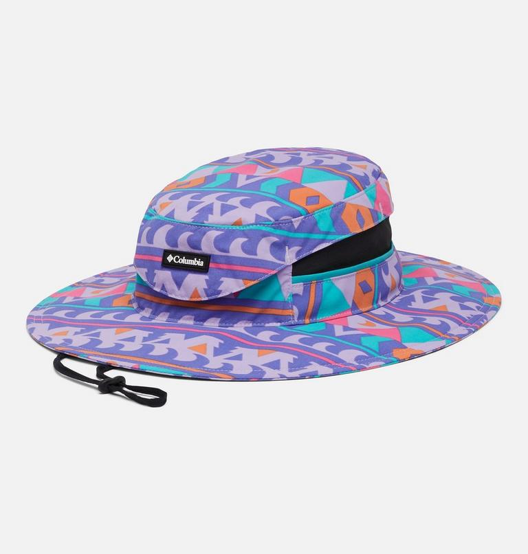 Unisex Bora Bora Printed Booney Hat, Color: Purple Lotus Camp Blanket, image 1
