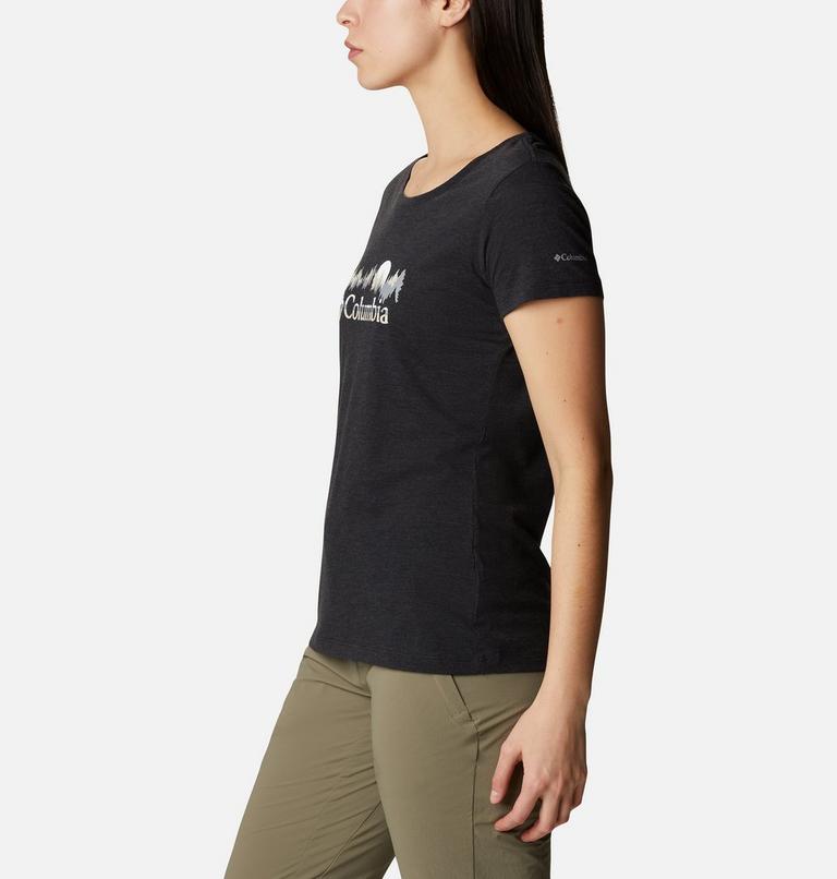 Daisy Days SS Graphic Tee | 010 | XL, Color: Black Heather, Moonrise, image 3