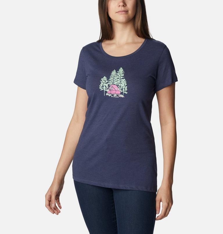 Women's Daisy Days Graphic T-Shirt, Color: Nocturnal Hthr, Best Site Graphic, image 5