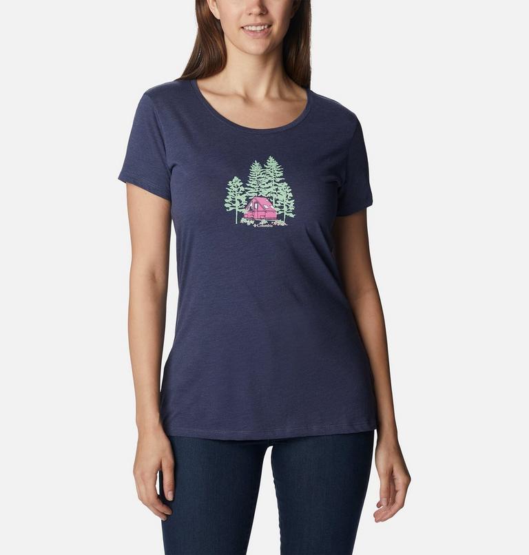 Women's Daisy Days Graphic T-Shirt, Color: Nocturnal Hthr, Best Site Graphic, image 1