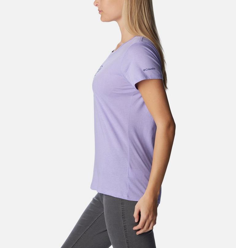 Daisy Days SS Graphic Tee | 535 | XL, Color: Frosted Purple Hthr, Journey to Joy Grx, image 3