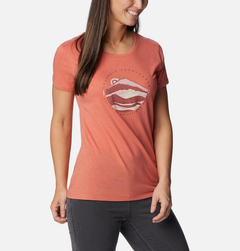 Women's Daisy Days Graphic T-Shirt, Color: Faded Peach, Escape To Nature, image 5