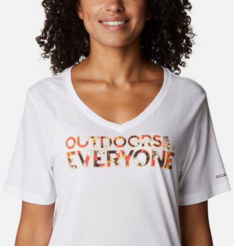 Bluebird Day Relaxed V Neck, Color: White, Be Outdoors, image 4