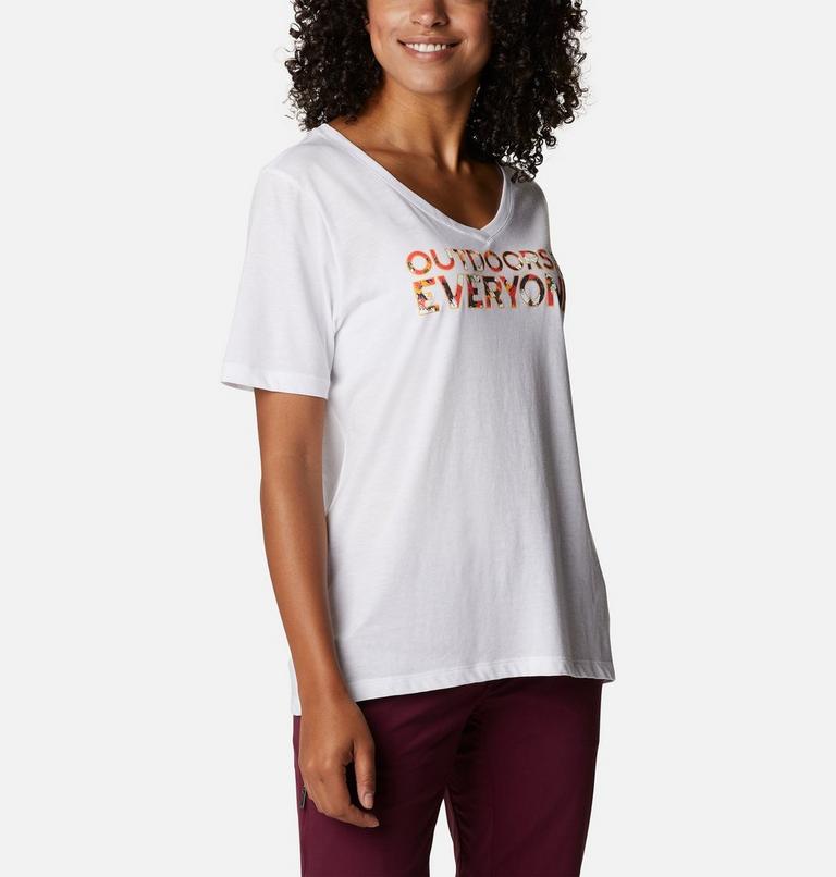 Bluebird Day Relaxed V Neck, Color: White, Be Outdoors, image 5