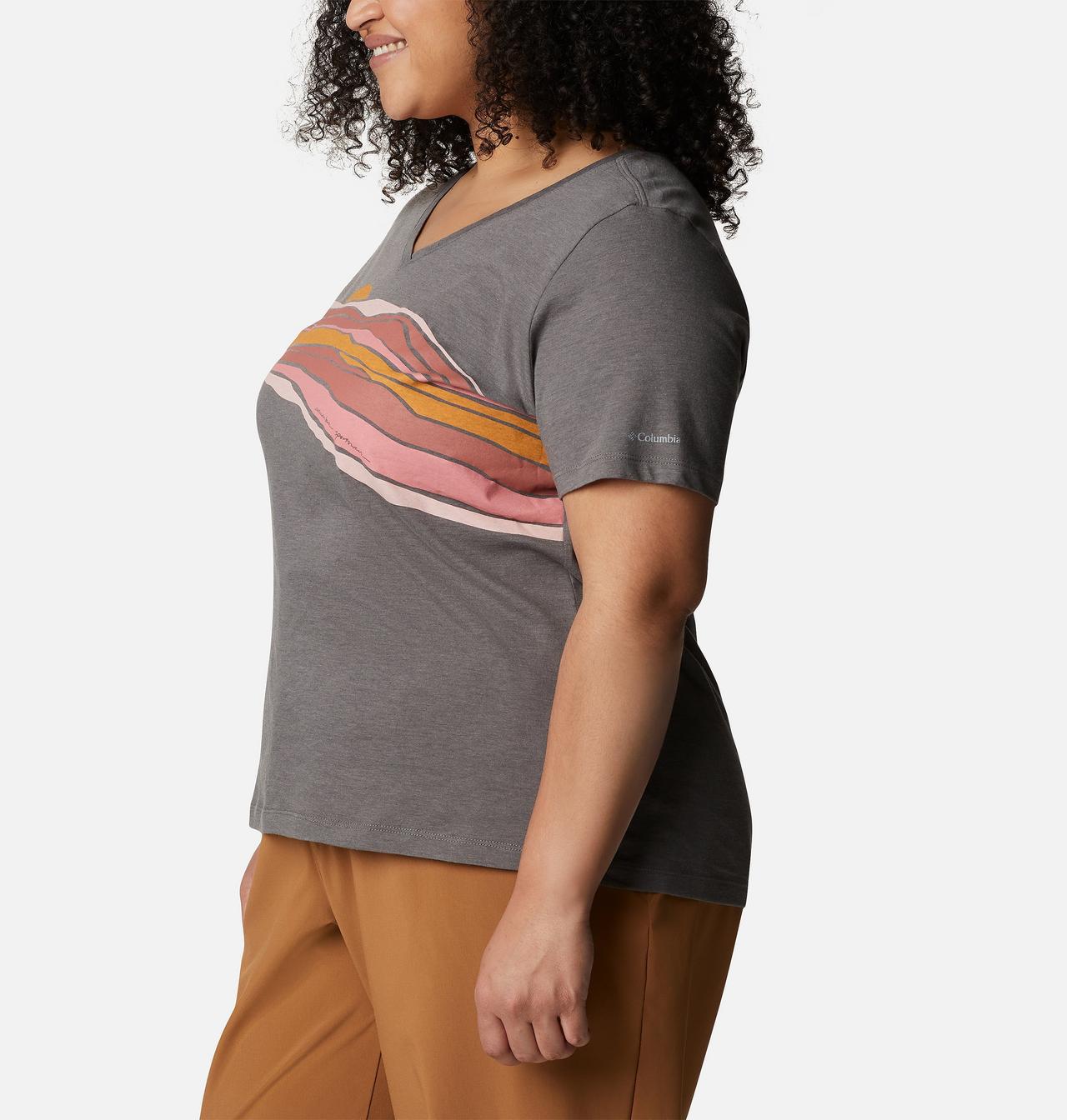 Women's Bluebird Day™ Relaxed V- Neck Shirt - Plus Size 3